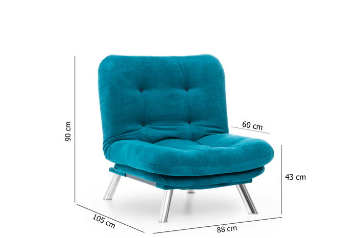 Atelier Del Sofa Misa Solo - Verde petróleo